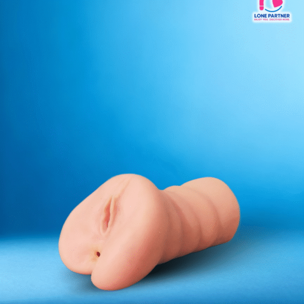 Dual Hole Real-Feel Silicone Pussy – Compact Body-Safe Wellness Toy with Dual Entry Design for Men