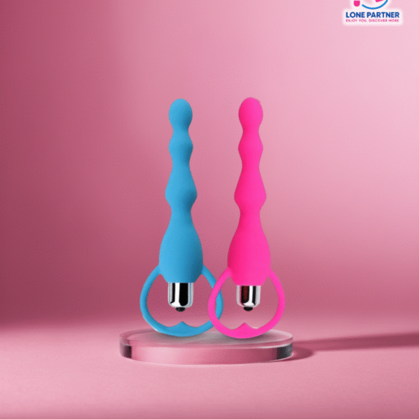 Soft Silicone Anal Beads Vibrator – Multiple Patterns, Ergonomic Handle, Gentle Anal Wellness Exploration