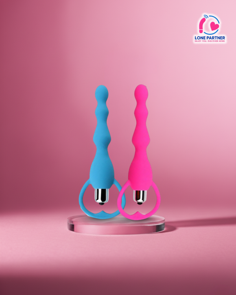 0 (4) Soft Silicone Anal Beads Vibrator – Multiple Patterns, Ergonomic Handle, Gentle Anal Wellness Exploration - Image 1